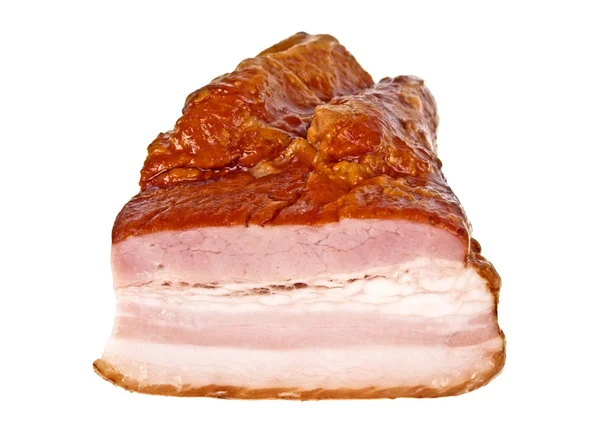 Bacon isolado sobre um fundo branco — Fotografia de Stock