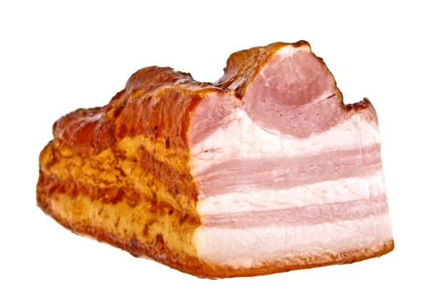 Bacon isolado sobre um fundo branco — Fotografia de Stock