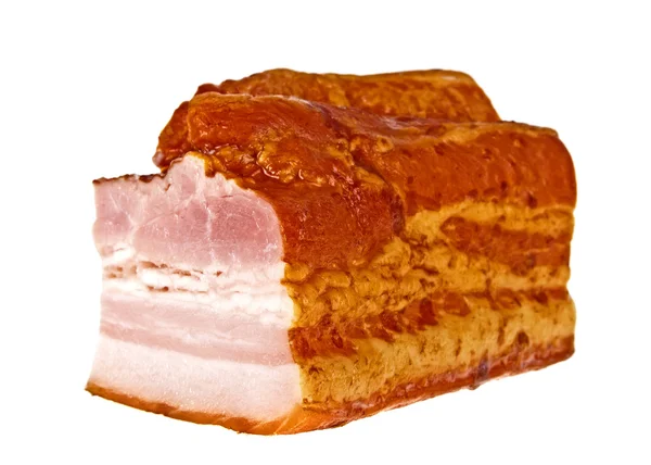 Bacon isolado sobre um fundo branco — Fotografia de Stock