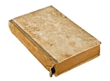 Beyaz bir arka plan üzerinde izole eski kitap