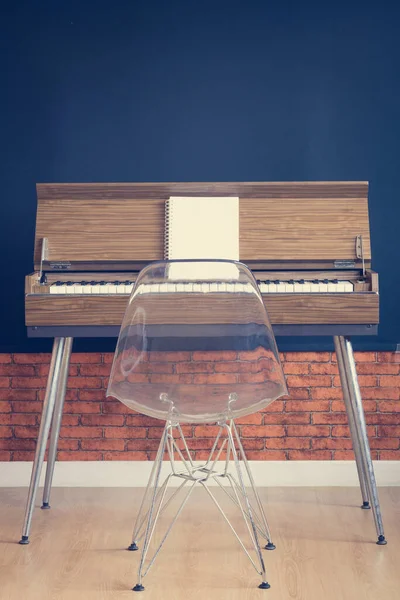 Organo Vintage Stile Loft Moderno Soggiorno — Foto Stock
