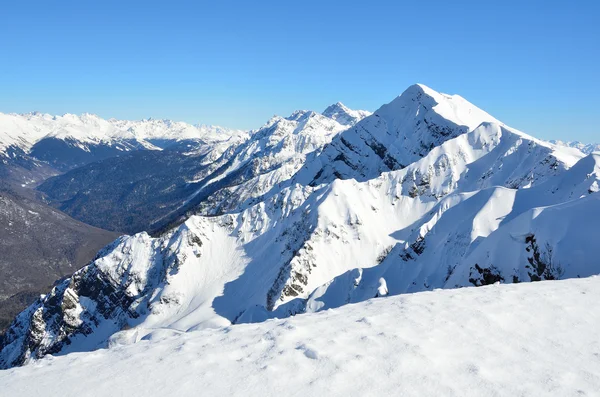 The peak of Aibga mountain, Krasnaya Polyana, Sochi — Stock Photo, Image