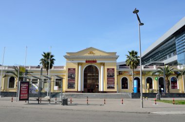 Adler, Rusya, 01 Mart 2016, tren istasyonunun eski binası