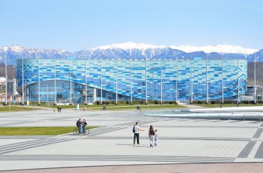 Sochi, Rusya Federasyonu, 01 Mart 2016, insanlar Buz Sarayı 