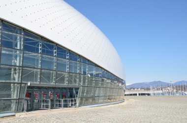 Soçi, Rusya, Mart, 01, 2016. Kimse, Bolşoy Buz Sarayı buz hokeyi Olimpic Park için