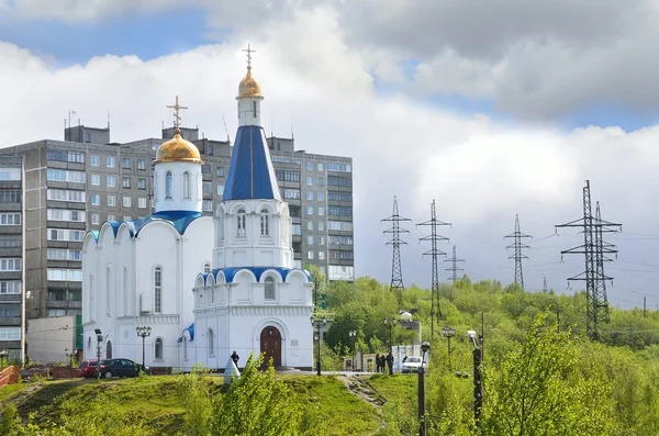 Мурманськ. Церква Спасителя на водах (церква Вернісл) — стокове фото