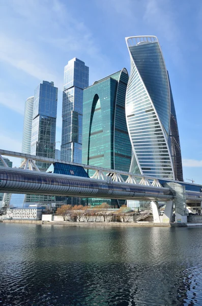 Moscou, Rússia, 28 de março de 2016. Cena russa: Centro Internacional de Negócios "Moscow-City " — Fotografia de Stock