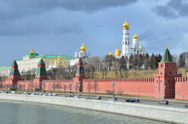Rusya, Moskova kremlin ilkbaharda