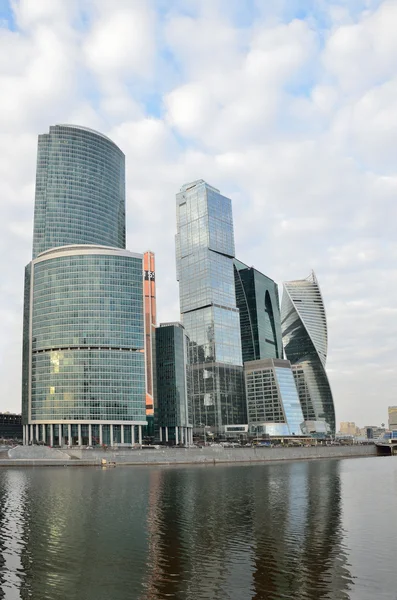 Moscow, Russia, March, 20, 2016. Russian scene: International Business Centre "Moscow-City" — Stock Photo, Image