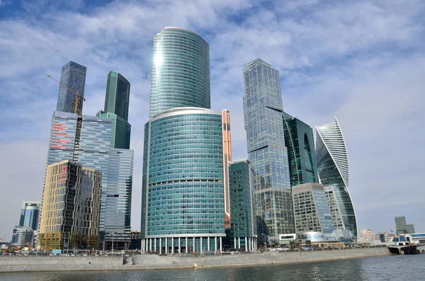Moscow, Russia, March, 20, 2016. Russian scene: International Business Centre "Moscow-City" — Stock Photo, Image