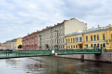Pochtamtsky bridge içinde Admiralty bölge St. Petersburg