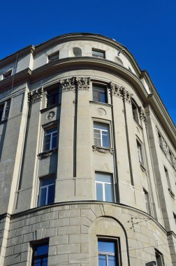 Moskova, Rusya, Mart, 27, 2016. Rus sahne: kimse konut Zabelina Street, Moskova tüccar toplumun parçası 1912-1915 yıl inşa