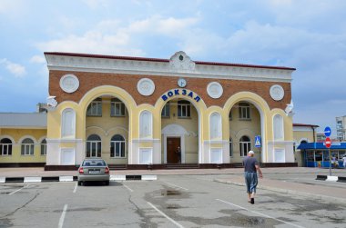 Evpatoria, Kırım'da, Temmuz, 04, 2016. Tren İstasyonu'na Evpatoria içinde