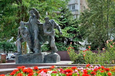 Crimea, Evpatorya, anıt askerleri için anıt olan 