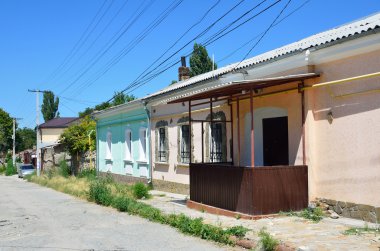 Simferopol, Kırım'da, Temmuz, 14, 2016. Sivashsky lane Simferopol şehrin tarihi merkezinde