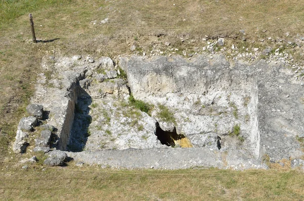 Simferopolu Krymu Červenci 2016 Ruiny Starověkého Scythian Mauzoleum Carovi Argot — Stock fotografie