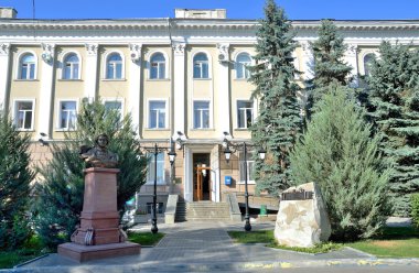 Simferopol, Kırım'da, Temmuz, 14, 2016. Kimse, Merkez ilçe, Simferopol, Gorkogo sokak, 15 Konseyi Binası