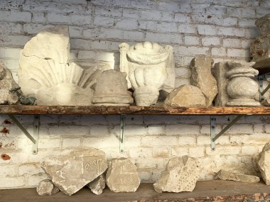 Moskova, Rusya, Aralık 06. 2020. Rusya, Moskova şehri. Müze Kadashevskaya Sloboda 'nın Sergisi