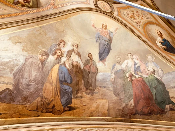 Moscú Rusia Diciembre 2020 Frescos Iglesia Resurrección Cristo Kadashy Moscú — Foto de Stock