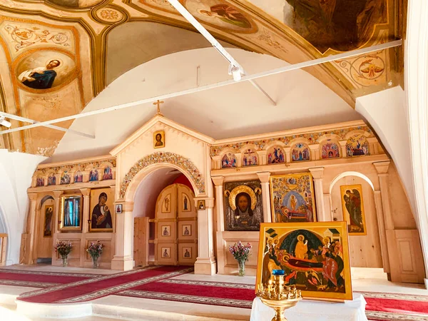 Moscú Rusia Diciembre 2020 Interior Iglesia Resurrección Cristo Kadashy Moscú —  Fotos de Stock