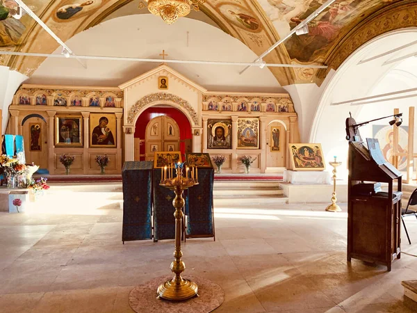 Mosca Russia Dicembre 2020 Interno Della Chiesa Della Risurrezione Cristo — Foto Stock