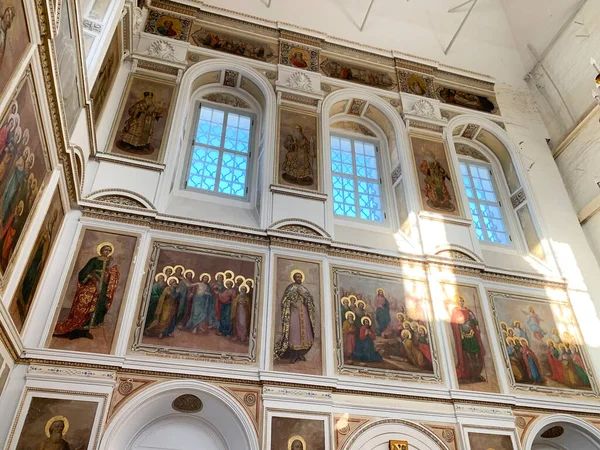 Moscú Rusia Diciembre 2020 Interior Del Templo Superior Iglesia Resurrección —  Fotos de Stock