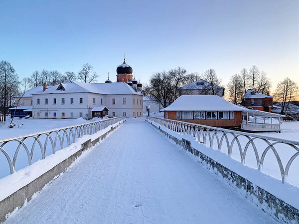 Зимняя женская пустыня на Введенском острове. Russia, Saint-Petersburg