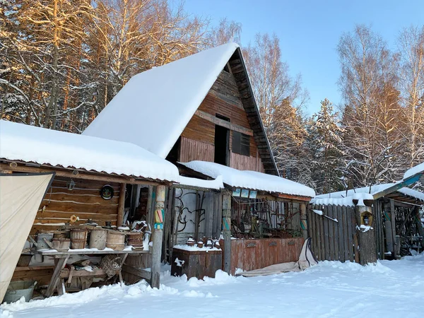 Zheludyevo Vladimir Region Russia January 2021 Exhibits Open Air Ethnographic — Stock Photo, Image