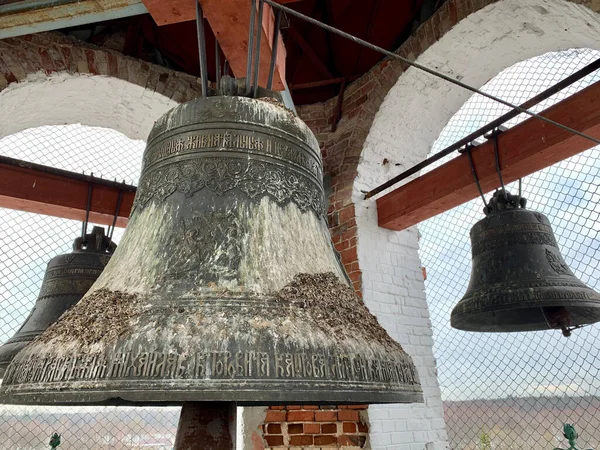 Zvony Kostele Přímluvy Nejsvětějšího Theotokos Obci Starého Pokrova Rusko Moskevský — Stock fotografie