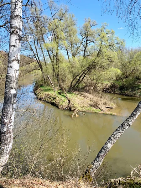 俄罗斯 莫斯科地区春天Protva河 — 图库照片