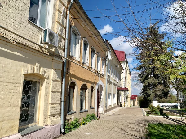 Historical Buildings Lenin Square Borovsk Russia Kaluga Region — Stock Photo, Image