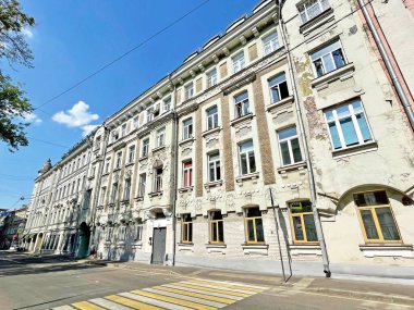 Moskova, Rusya, 26 Haziran 2021. 9, Lyalin Pereulok, Moskova 'da. Ben... A. Shagurin 'in evi, 1903' te inşa edilmiş.