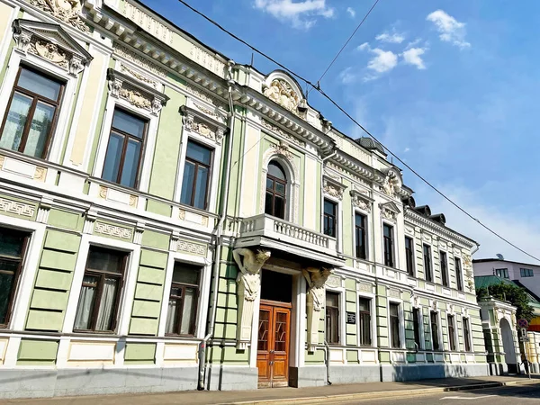 Moscou Rússia Junho 2021 Moscovo Podsosensky Pereulok Casa Uma Velha — Fotografia de Stock