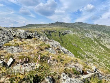 Yazın Otorten Dağı (1234 metre). Rusya, Kuzey Uralları