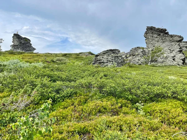 Dyatlov Paso Verano Tiempo Nublado Urales Del Norte Rusia — Foto de Stock