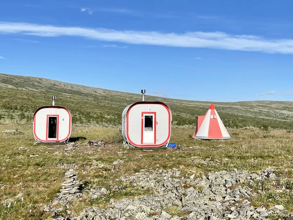 Monte Otorten Ural Norte Rusia Julio 2021 Refugio Montaña Cerca —  Fotos de Stock