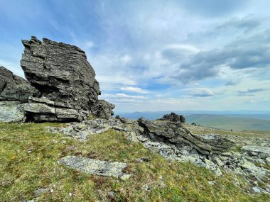 Yazın Otorten Dağı (1234 metre). Rusya, Kuzey Uralları