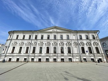 Moskova, Rusya, 20 Ağustos 2021. Ya 'nın malikanesinin eski ana binası. P. Shakhovsky-I. I. Krause-Osipovsky. 1783 'te inşa edilmiş, Rusya, Moskova, Vozdvizhenka Caddesi, 18.