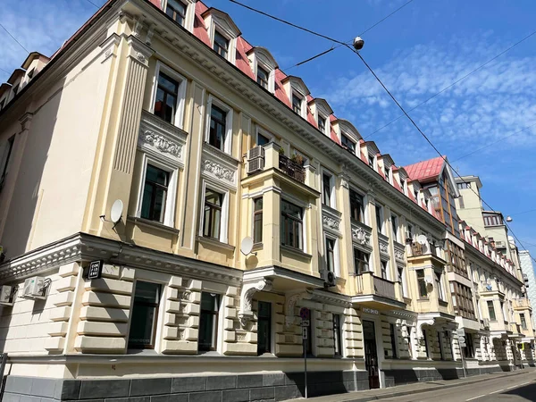 Moscou Rússia Agosto 2021 Edifício Histórico Endereço Maly Afanasyevsky Lane — Fotografia de Stock