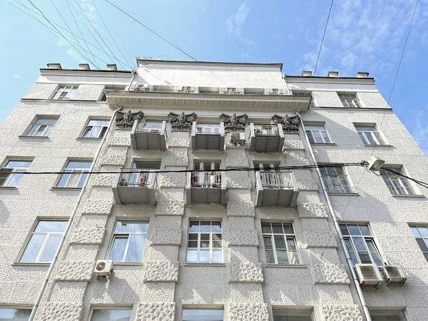 Bolshoy Afanasyevsky Lane 하우스 러시아 모스크바의 이전에는 1914 아파트 건축가 — 스톡 사진
