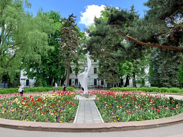 Moscú Rusia Mayo 2021 Monumento Los Caídos Los Vivos Parque —  Fotos de Stock