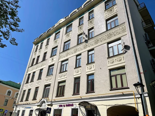 Moskou Rusland Augustus 2021 Het Appartementencomplex Van Testov 1910 Architect — Stockfoto