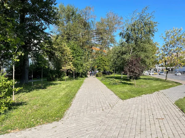 Praça Aterro Serebryanicheskaya Moscou — Fotografia de Stock