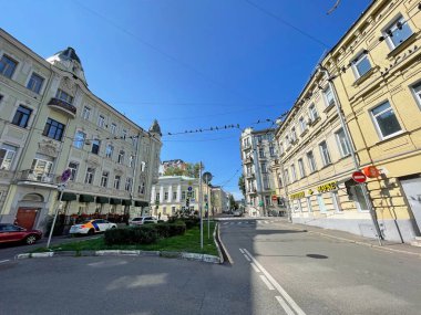 Moskova, Rusya, 28 Ağustos 2021. Lyalina Meydanı yazın Moskova 'da