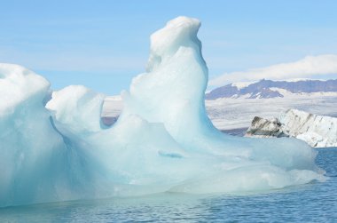 Buzul göl Jokulsaurloun, İzlanda