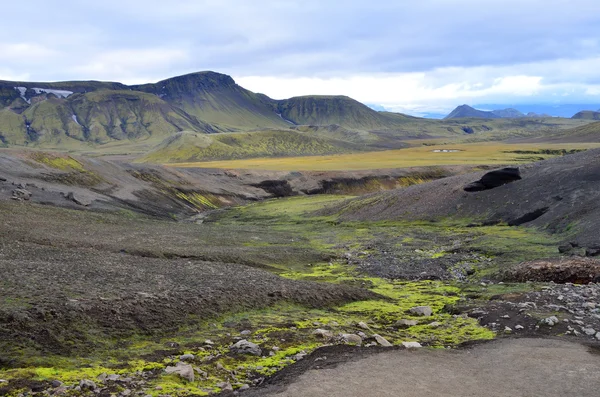 Iceland, mountains in cloudy wether — Stok fotoğraf