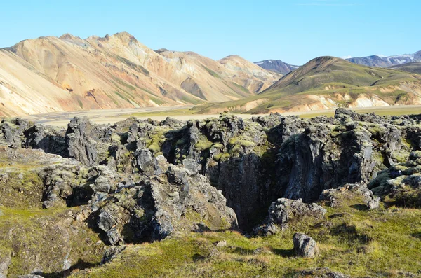 IJsland, lava formaties — Stockfoto