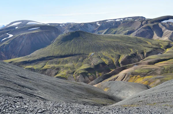 冰岛，landmannalaugar，riolit 山 — 图库照片