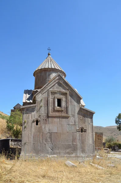 Armenia, klasztor tsahats-kar, kościół wieku 10 — Zdjęcie stockowe