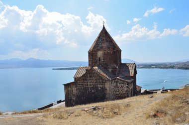 Sevanavank Gölü 'ndeki 9. yüzyıl Ermeni Manastırı.